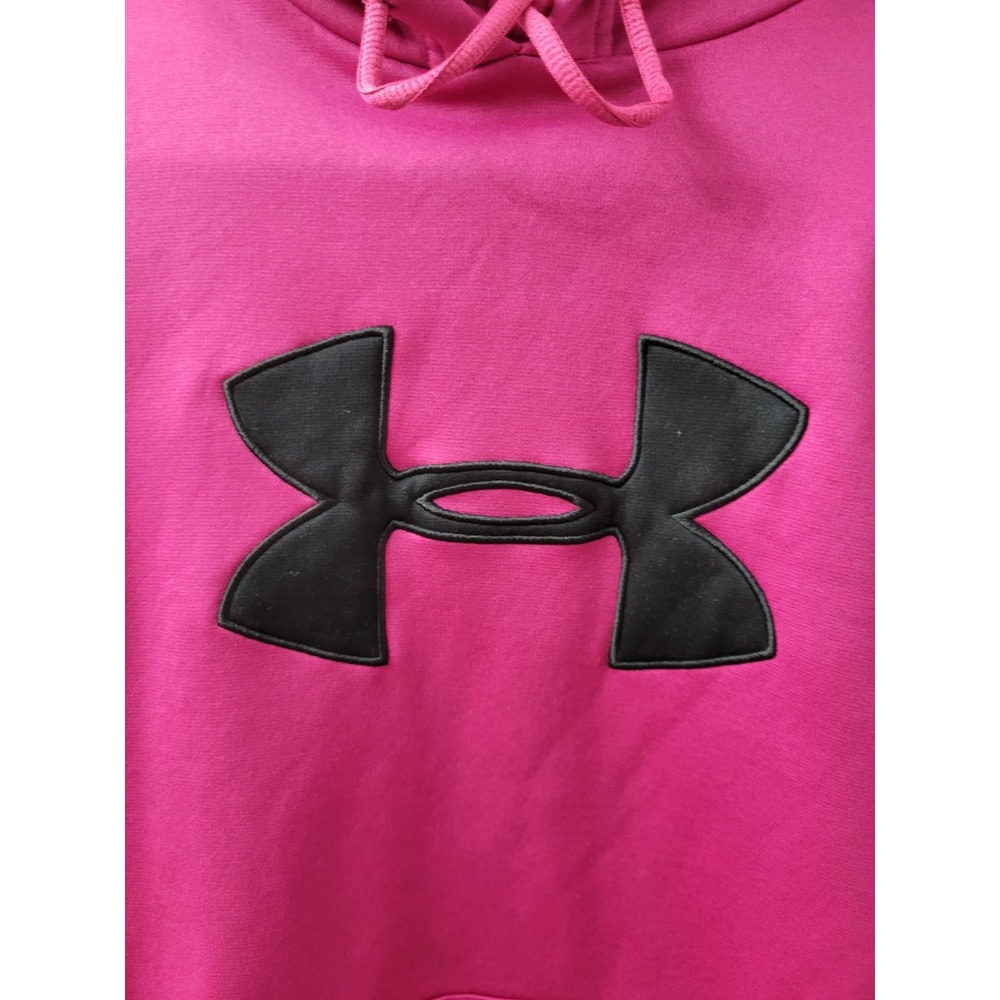 Under Armour  Hoodie Pullover Womens Small Pink Raspberry Excellent Cond - Picture 2 of 6